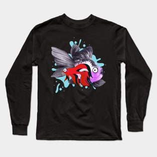 Thai fighting fish Long Sleeve T-Shirt